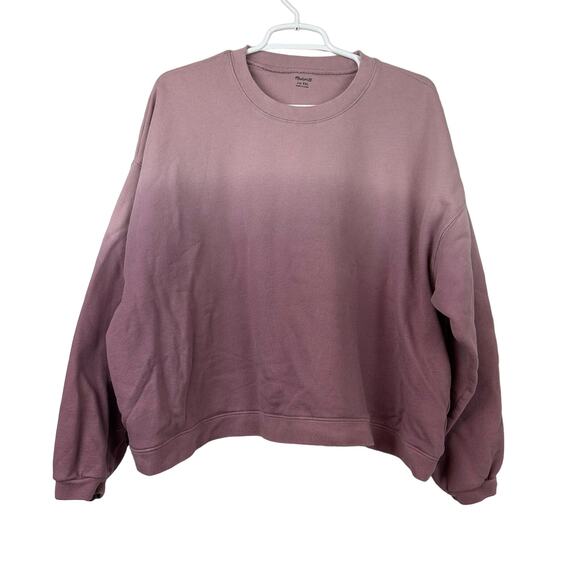 Madewell Dip-Dye (Re)sourced Cotton Swing Sweatshirt XXL - Picture 2 of 9